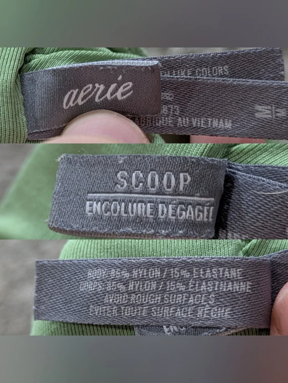 aerie green ribbed